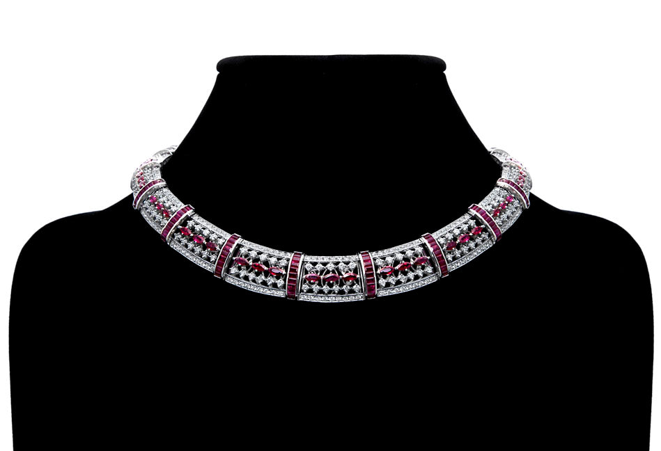 First Impression Custom Collection ~ Ruby & Diamond Necklace