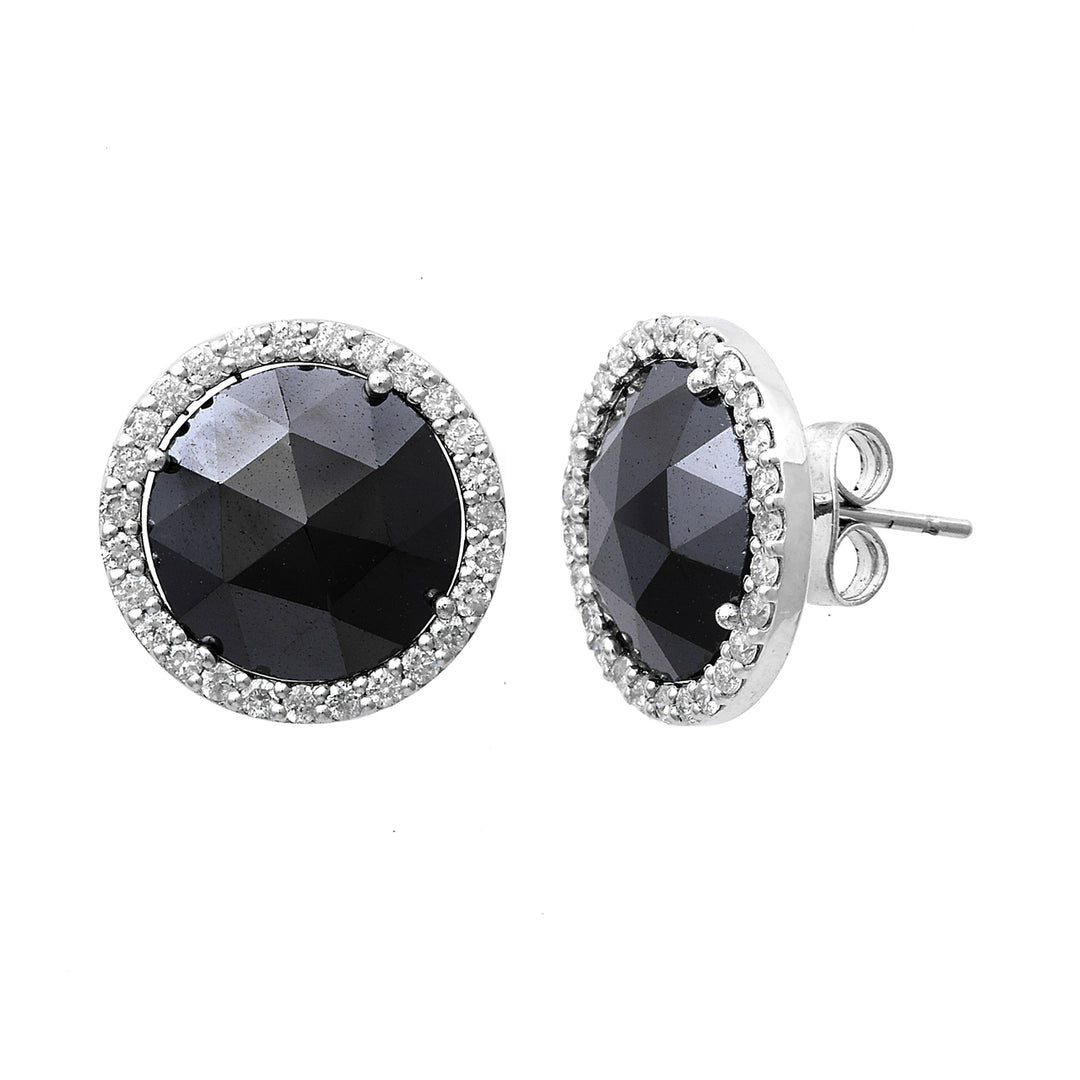 Black Diamond Stud Earrings