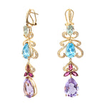 Load image into Gallery viewer, First Impression Custom Collection ~ Swa Multi-Stone Earring
