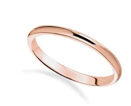 Thin Rose Gold Wedding Band