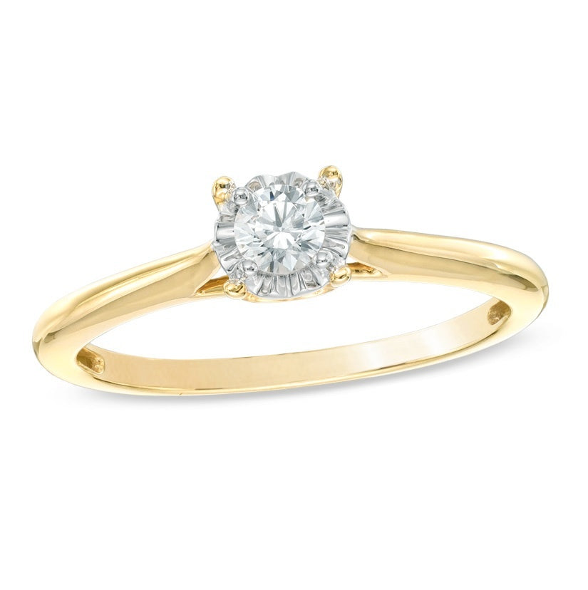 Classic diamond engagement ring