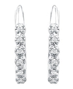 Load image into Gallery viewer, 2 in 1 Pink Topaz &amp; Diamond Earring
