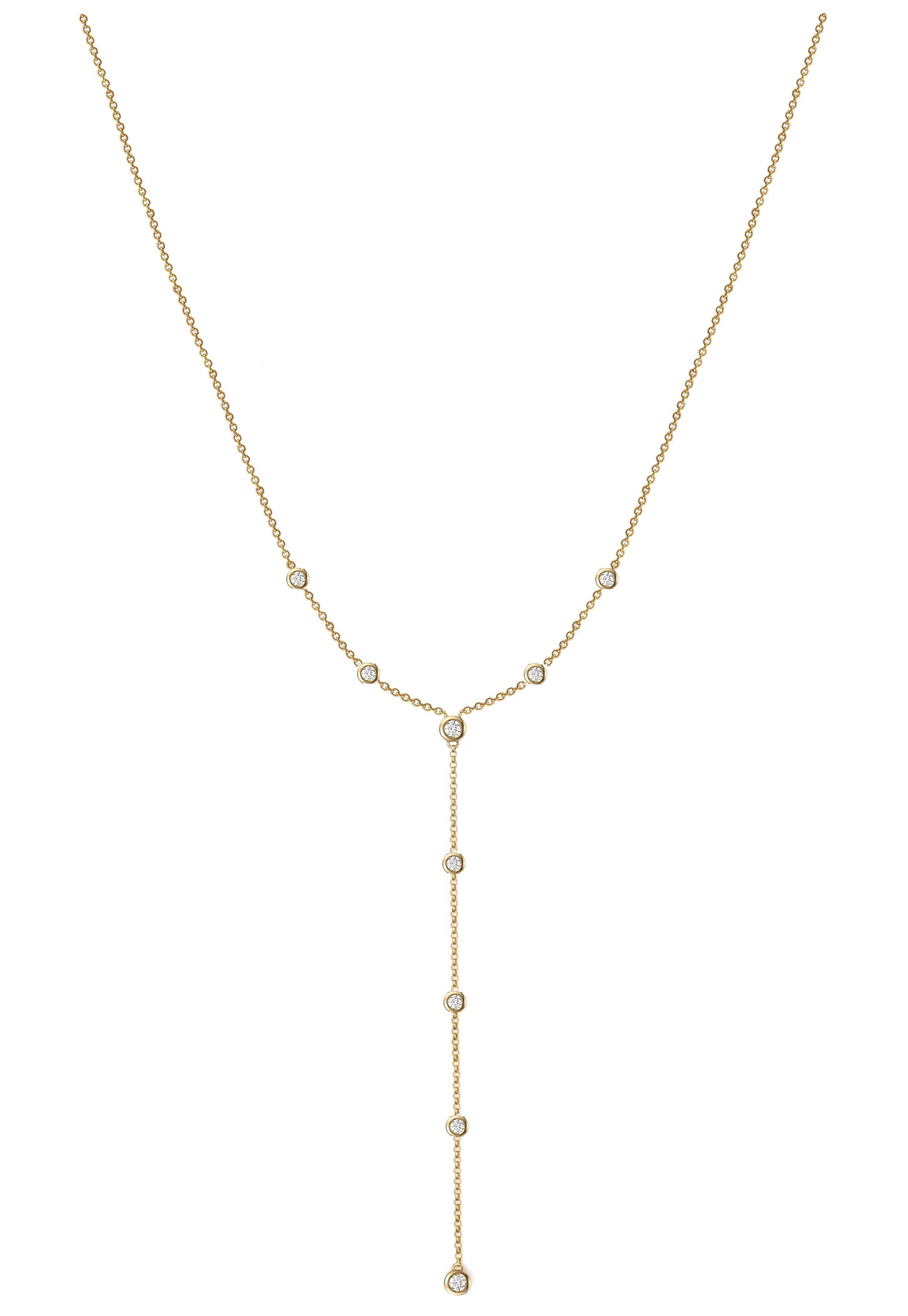 Nehita Bazel Droplet Diamond Necklace
