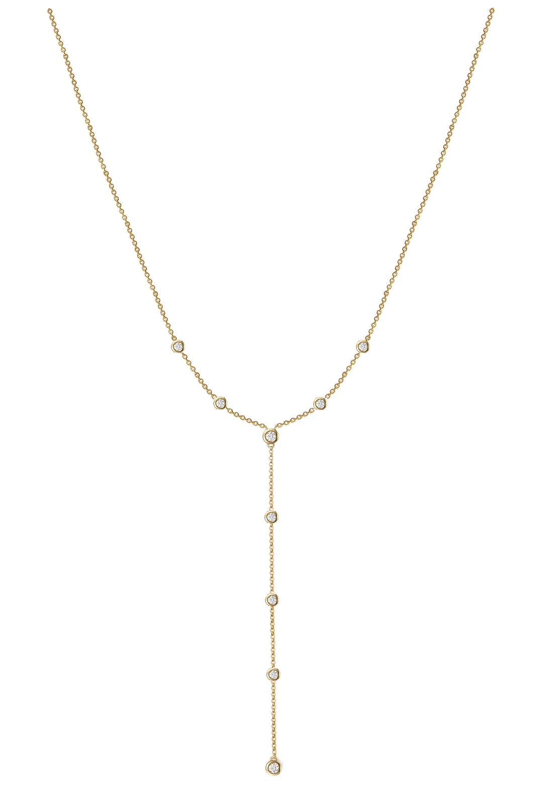 Nehita Bazel Droplet Diamond Necklace