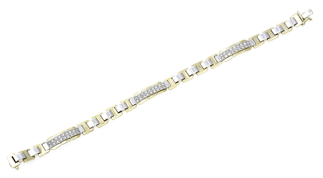 Two Tone Diamond Bracelet