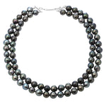 Load image into Gallery viewer, Two Strands Fresh Water Cultured Black Pearls
