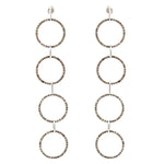 Load image into Gallery viewer, Quartet Champagne Diamond Earring
