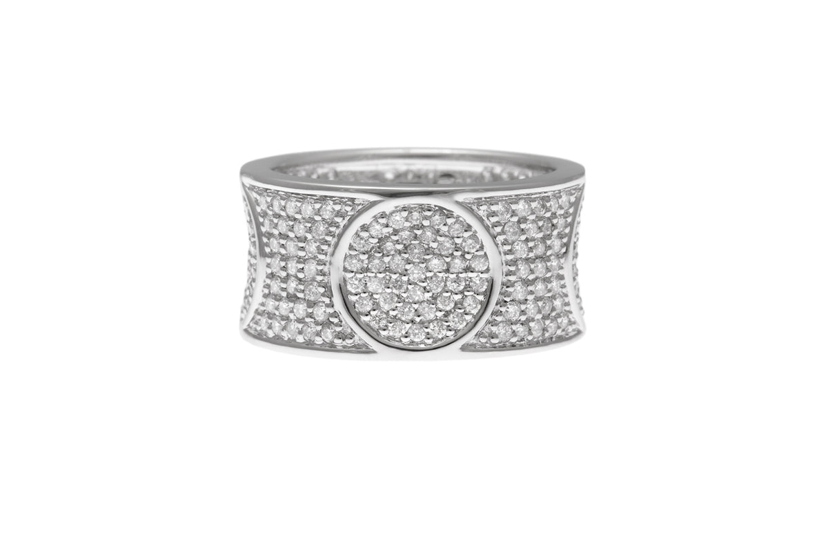 Infinity diamond ring