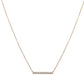 White Gold Diamond Bar Necklace