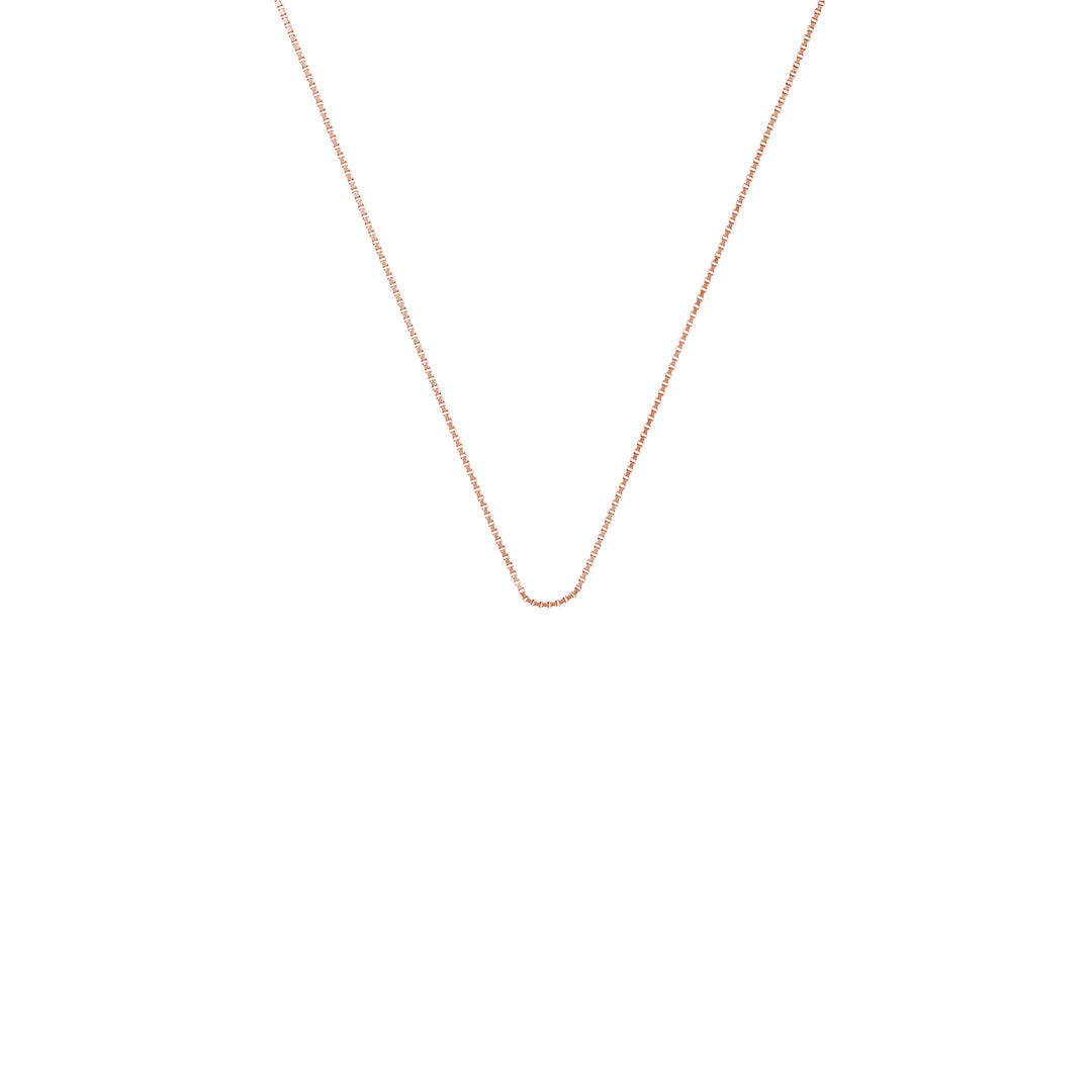 Rose Gold Mini Rolo Chain 18"