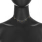 Five Mini Cross Charm Necklace ~ Rose Gold