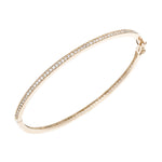 Load image into Gallery viewer, Rose Gold Diamond Eternity Bangle
